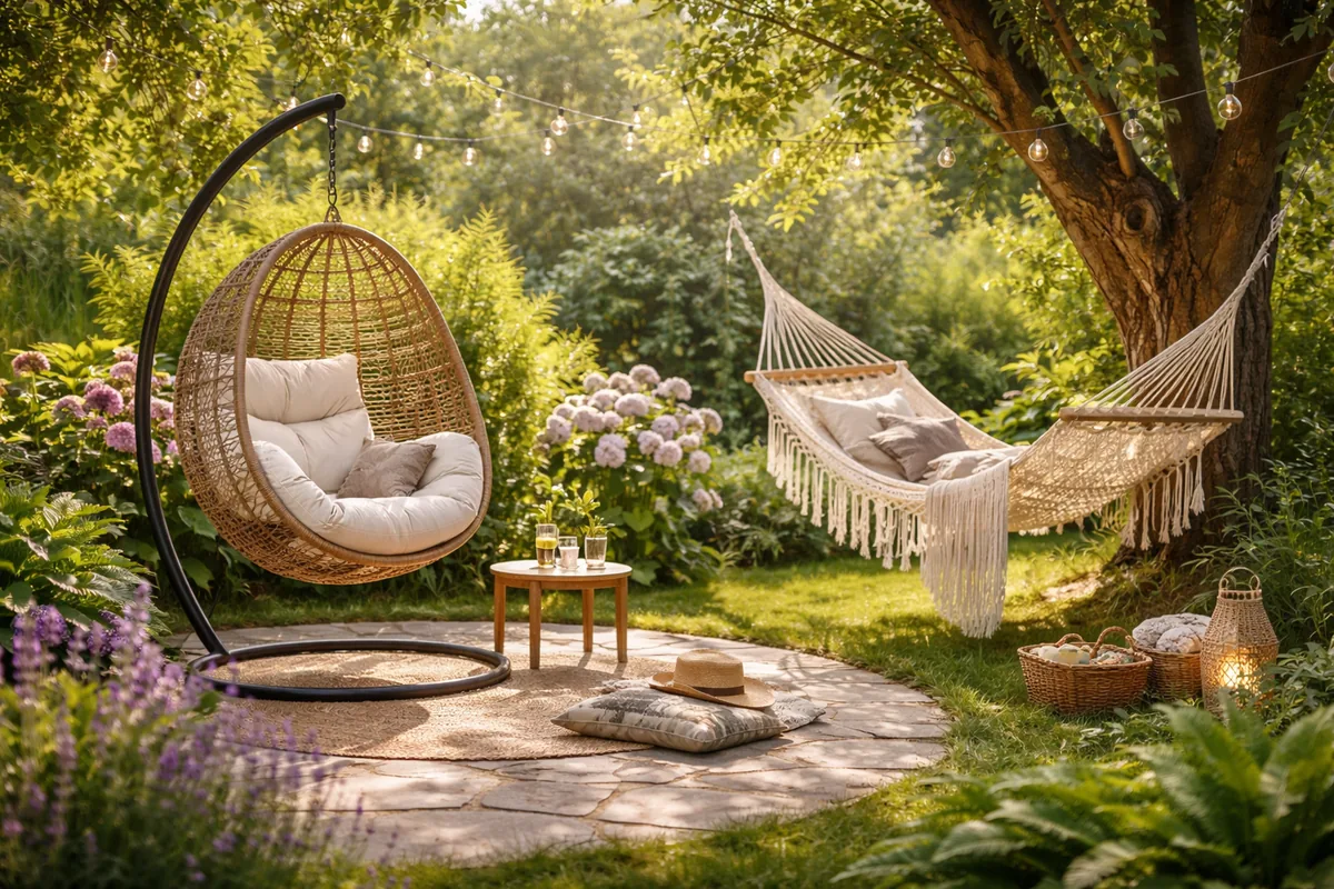 Quels sont les avantages de meubler son jardin avec des fauteuils et hamacs suspendus