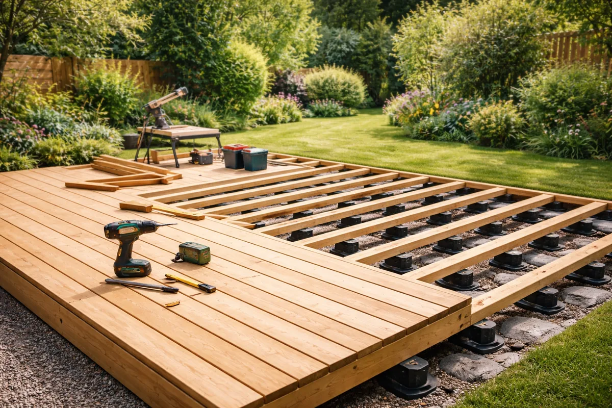 Comment construire une terrasse en bois pas à pas